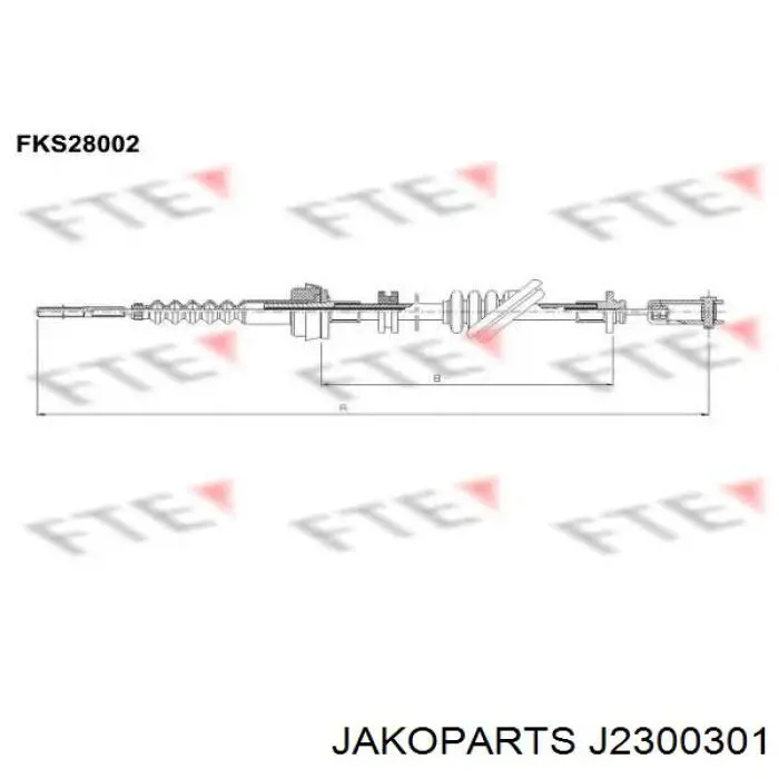 Cable de embrague J2300301 Jakoparts