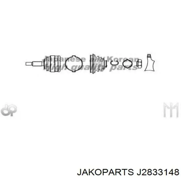 Граната колесная Jakoparts J2833148 цена, от 36.90 USD
