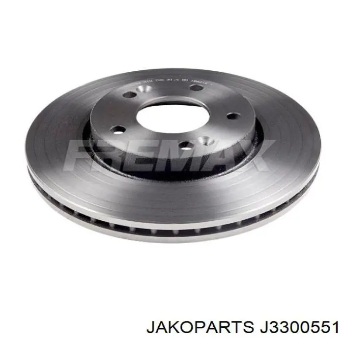 J3300551 Jakoparts Диск тормозной передний