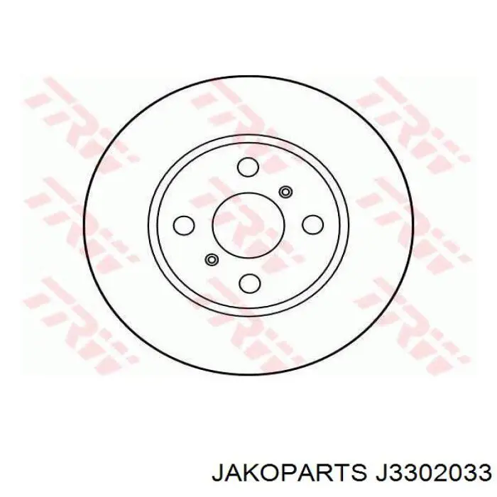 Передний тормозной диск Jakoparts J3302033