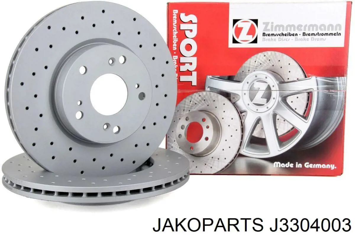 Передние тормозные диски J3304003 Jakoparts