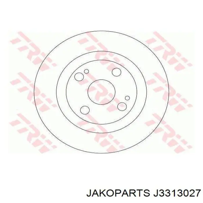 J3313027 Jakoparts Дисковый тормоз