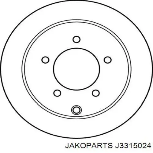Задний тормозной диск Jakoparts J3315024 цена, от 33.25 USD