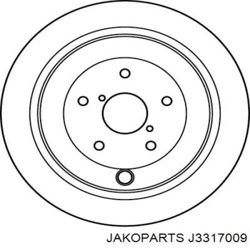 Тормозные диски J3317009 Jakoparts