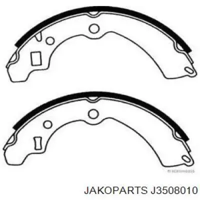 Zapatas de frenos de tambor traseras J3508010 Jakoparts