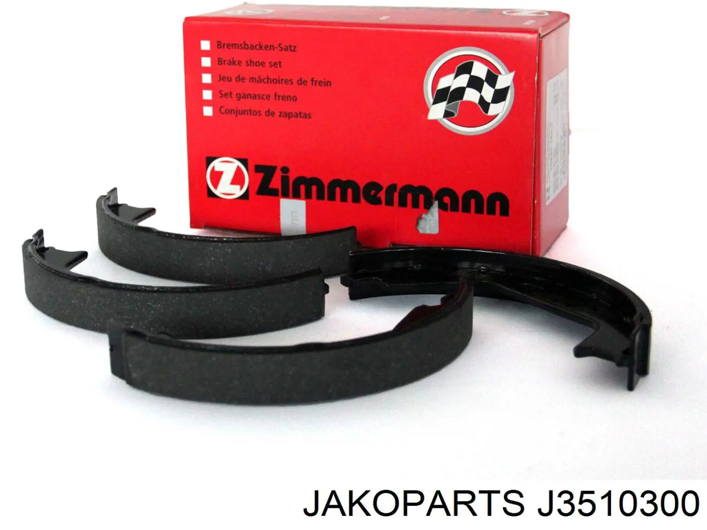 Задние барабанные колодки J3510300 Jakoparts