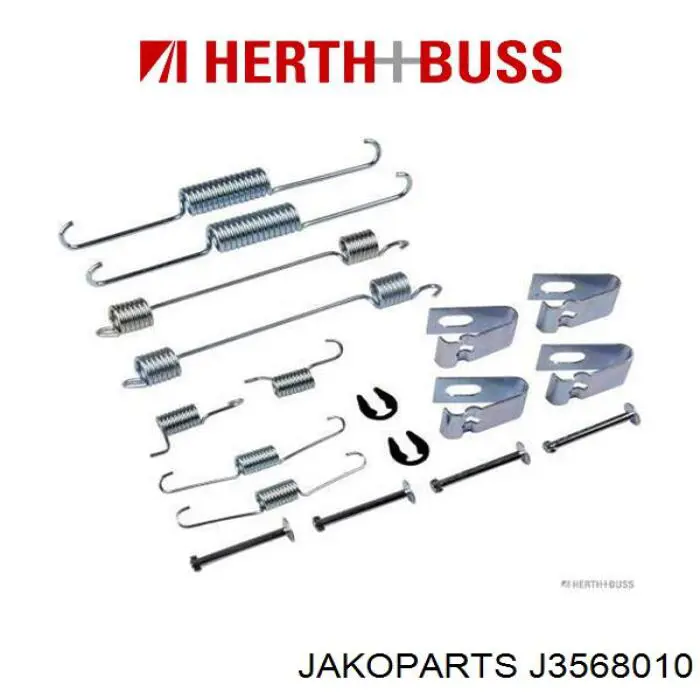 Kit de montaje, zapatas de freno traseras J3568010 Jakoparts