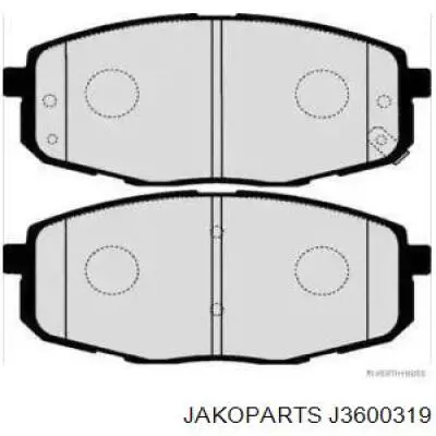 Pastillas de freno delanteras J3600319 Jakoparts