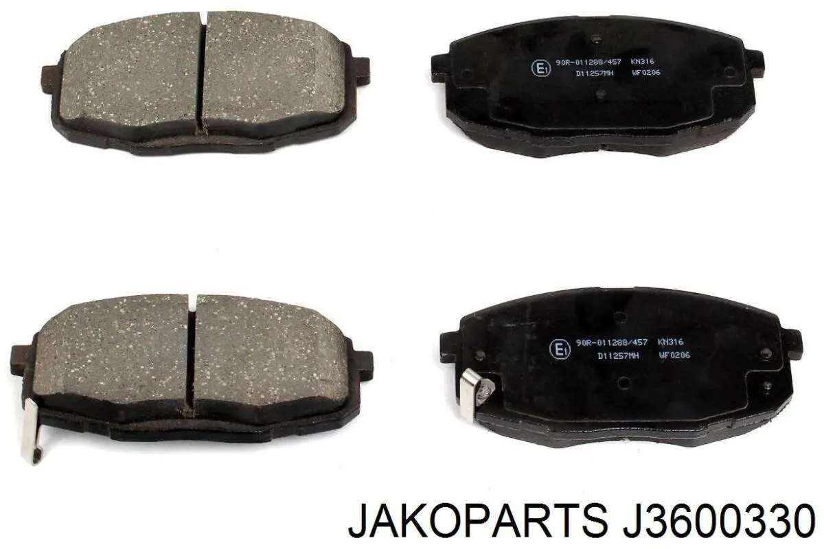 Pastillas de freno delanteras J3600330 Jakoparts
