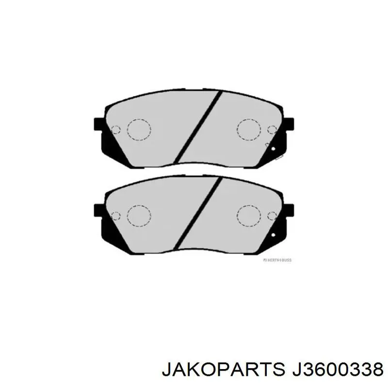 Pastillas de freno delanteras J3600338 Jakoparts