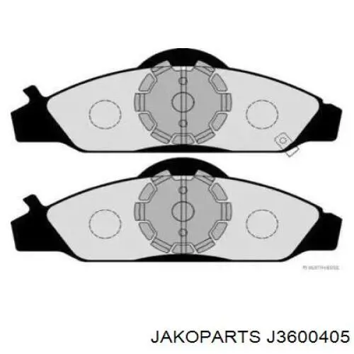 Pastillas de freno delanteras J3600405 Jakoparts