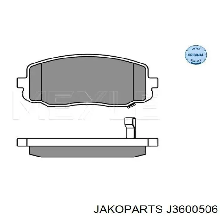 Тормозные колодки Jakoparts J3600506