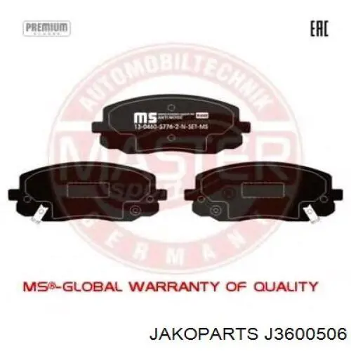 Колодки Jakoparts J3600506 цена, от 19.00 USD