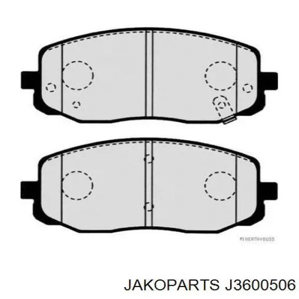 Колодки Jakoparts J3600506 цена, от 19.00 USD