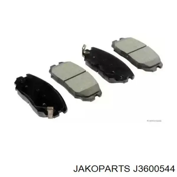 Колодки тормозные передние дисковые JAKOPARTS J3600544