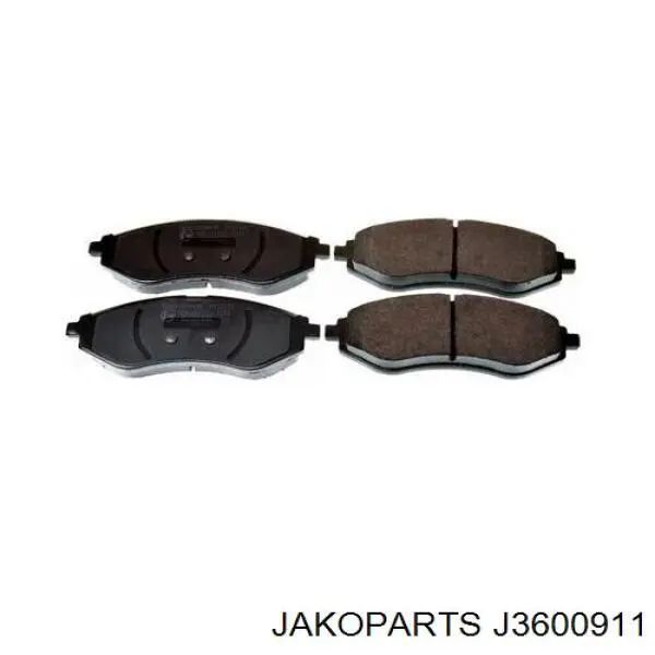Pastillas de freno delanteras J3600911 Jakoparts