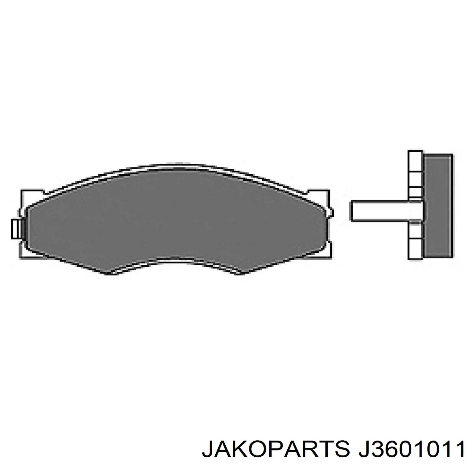 Купить J3601011 Jakoparts Колодки тормозные