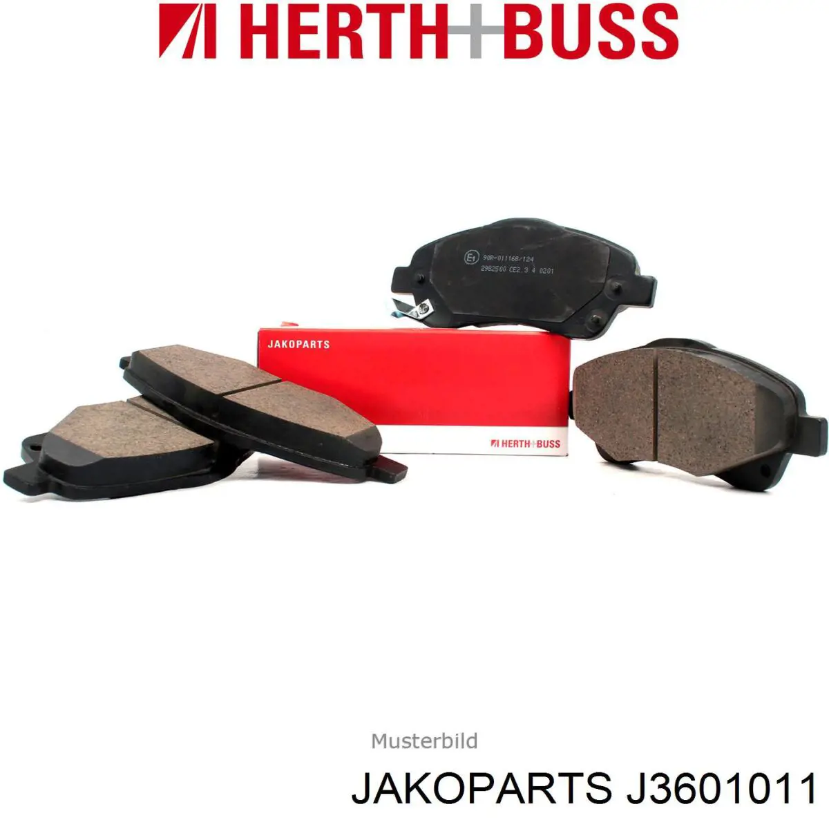 Pastillas de freno delanteras J3601011 Jakoparts
