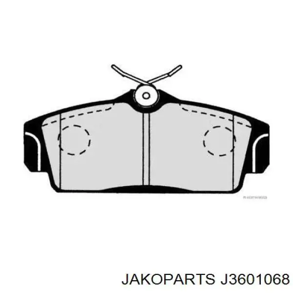 Pastillas de freno delanteras J3601068 Jakoparts