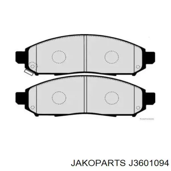 Pastillas de freno delanteras J3601094 Jakoparts