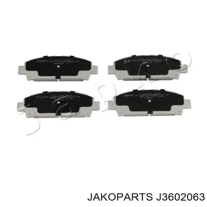 Pastillas de freno delanteras J3602063 Jakoparts