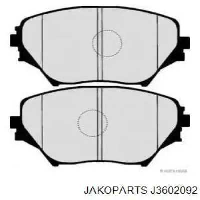 Pastillas de freno delanteras J3602092 Jakoparts