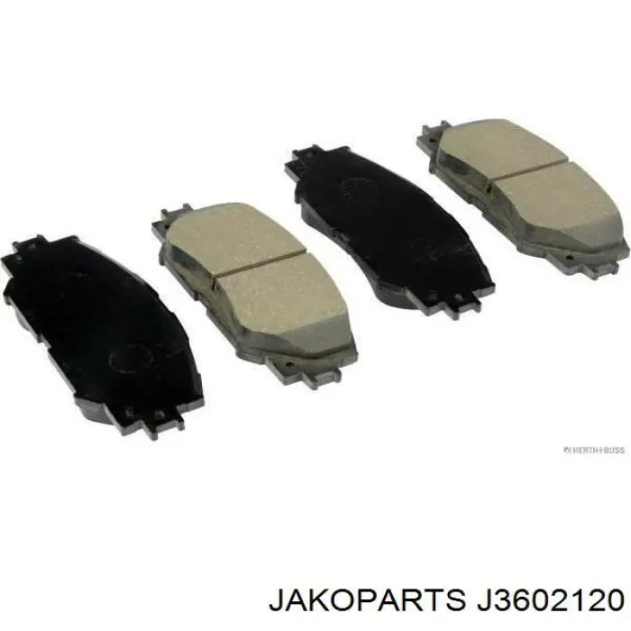 Pastillas de freno delanteras J3602120 Jakoparts