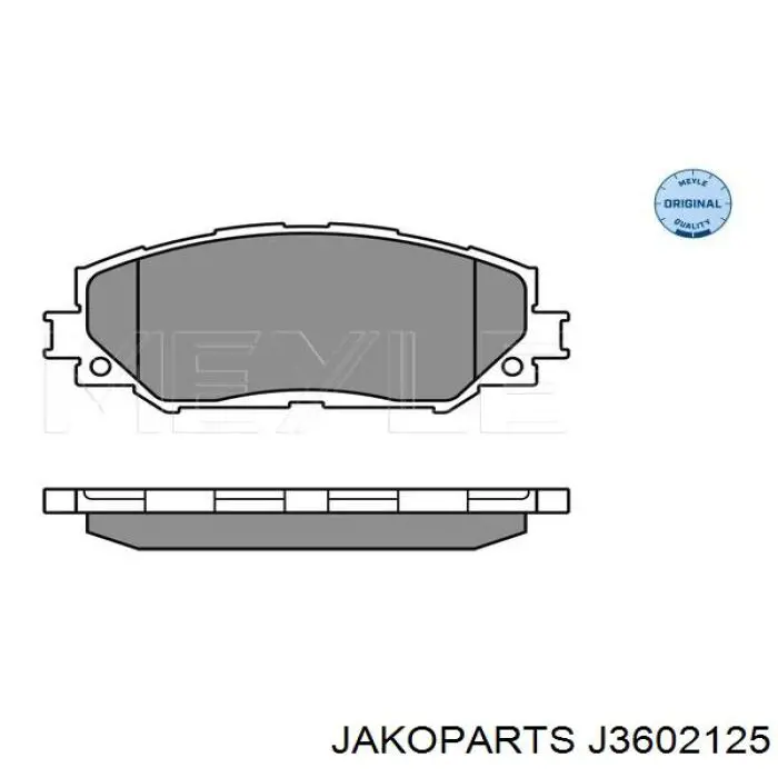 Передние тормозные колодки J3602125 Jakoparts