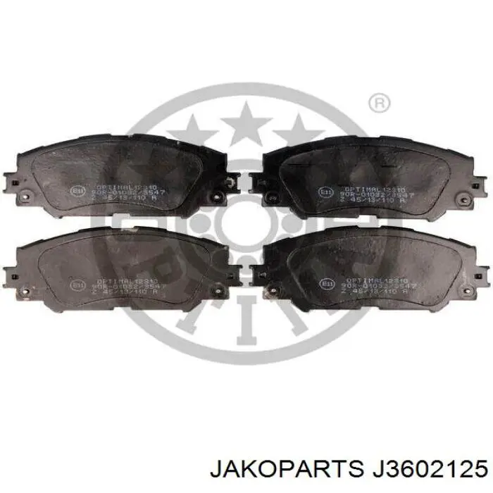 Тормозные колодки Jakoparts J3602125