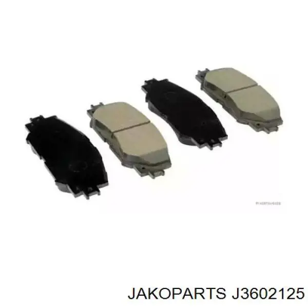 Pastillas de freno delanteras J3602125 Jakoparts
