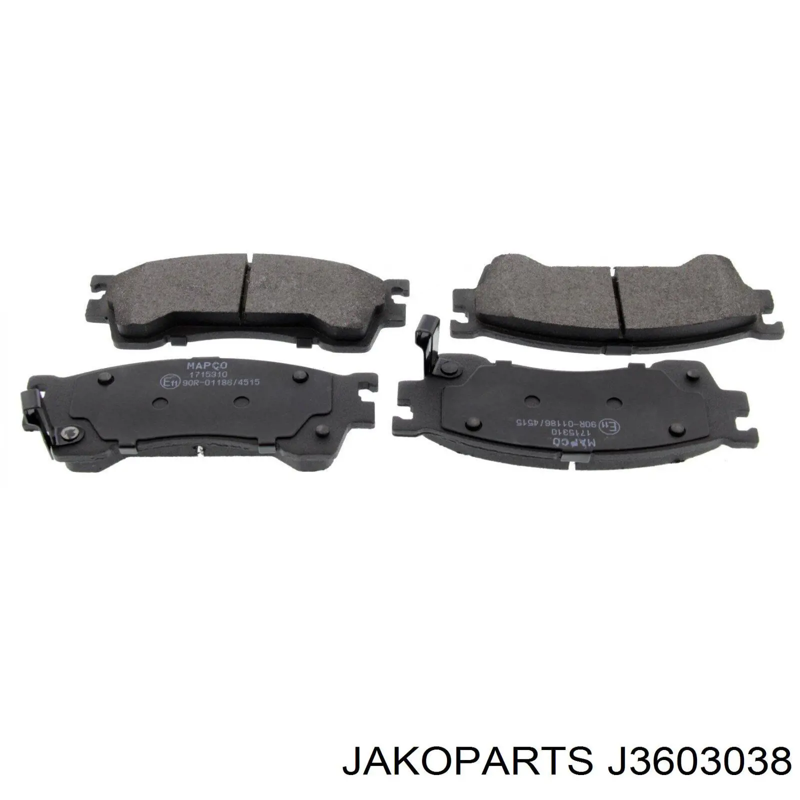 J3603038 Jakoparts Колодки передние