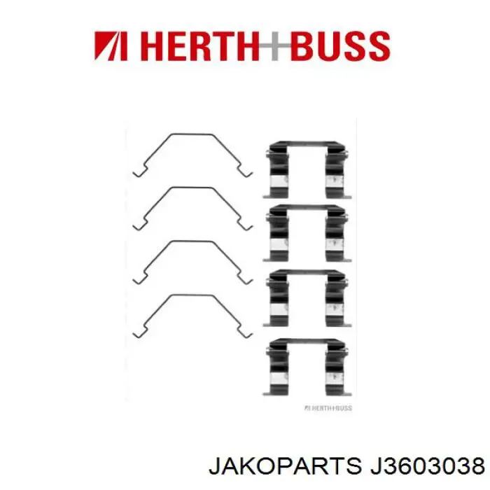 Колодки Jakoparts J3603038 цена, от 17.51 USD