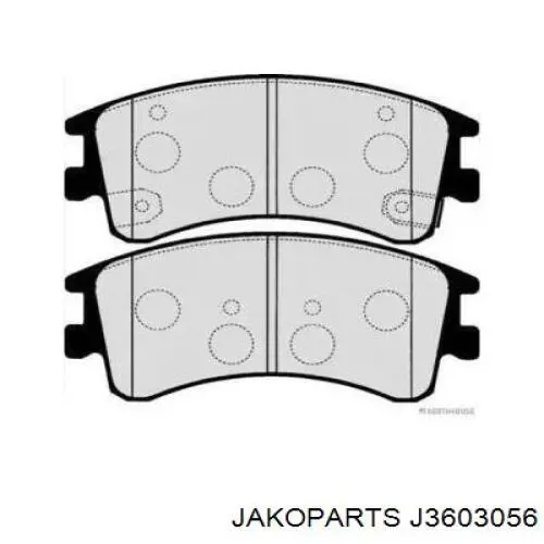 J3603056 Jakoparts колодки тормозные передние дисковые