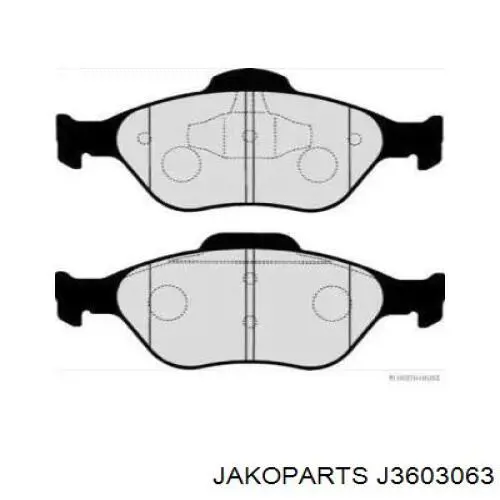 Передние тормозные колодки J3603063 Jakoparts