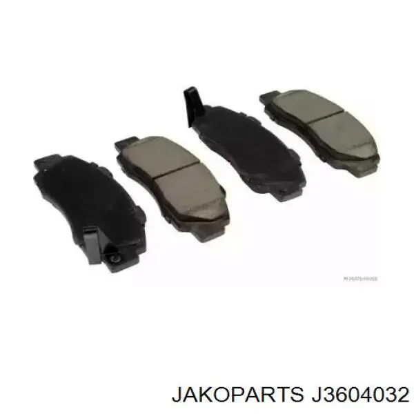 Pastillas de freno delanteras J3604032 Jakoparts
