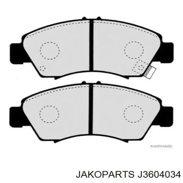 Колодки Jakoparts J3604034 цена, от 16.16 USD