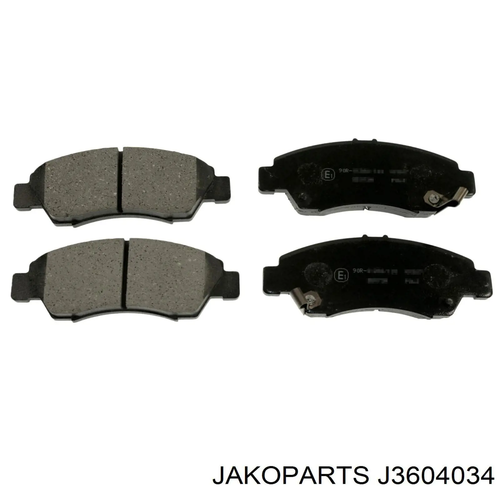 Тормозные колодки Jakoparts J3604034