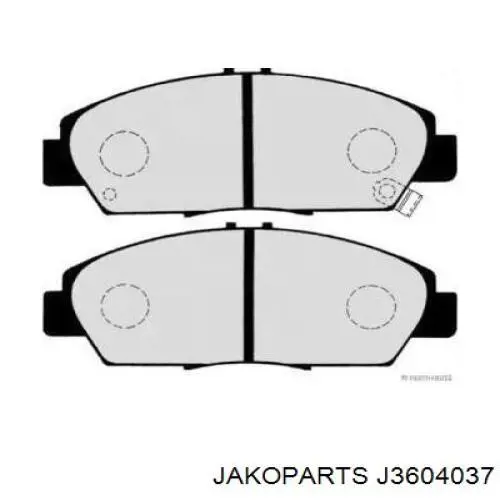 Передние тормозные колодки J3604037 Jakoparts