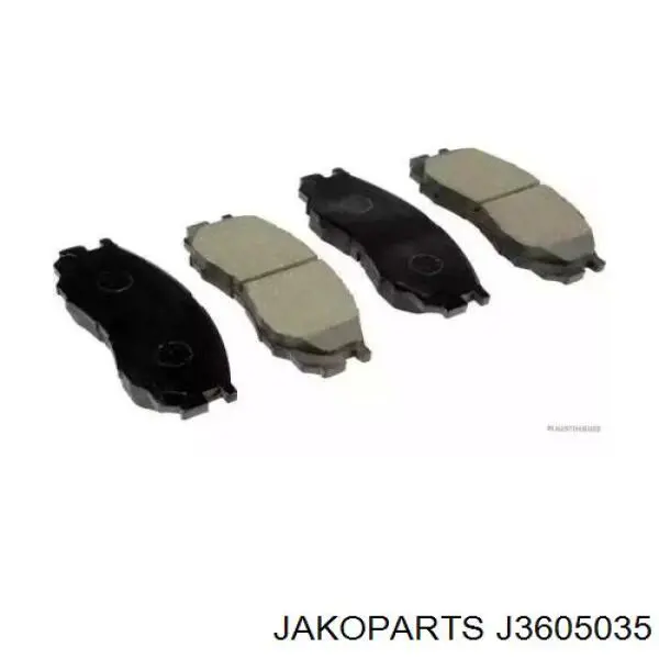 Колодки тормозные передние дисковые JAKOPARTS J3605035