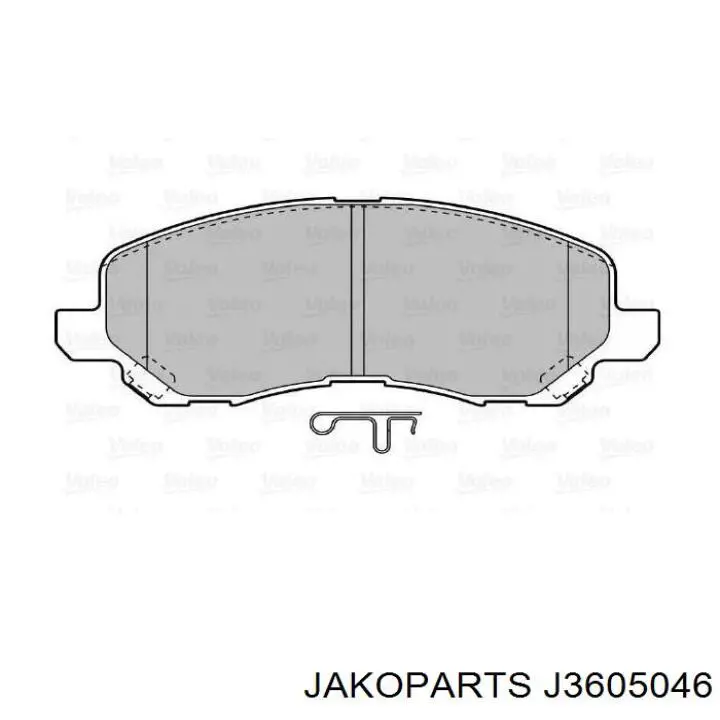 Тормозные колодки Jakoparts J3605046