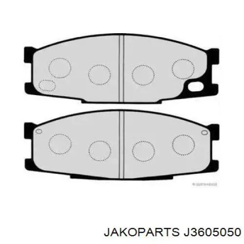 Передние тормозные колодки J3605050 Jakoparts