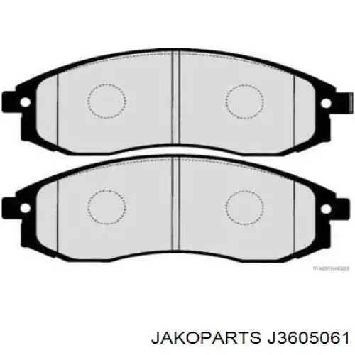 Передние тормозные колодки J3605061 Jakoparts