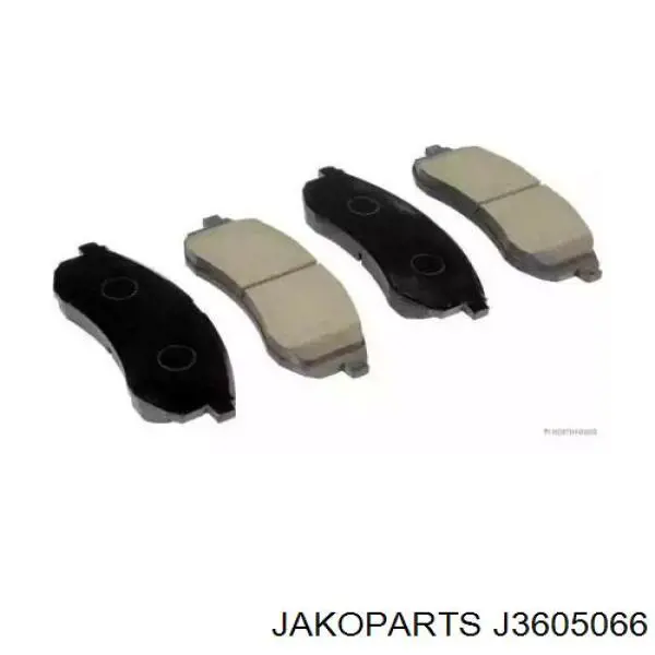 Pastillas de freno delanteras J3605066 Jakoparts