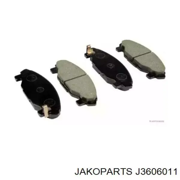 Pastillas de freno delanteras J3606011 Jakoparts