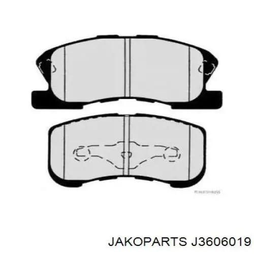 Передние тормозные колодки J3606019 Jakoparts