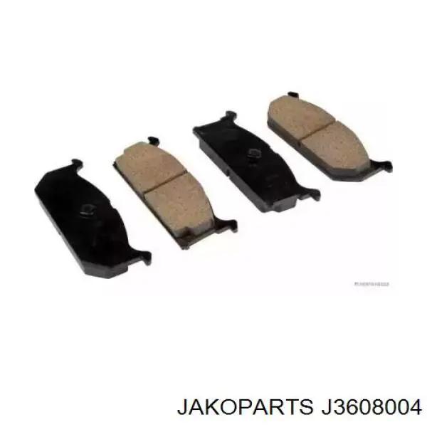 Pastillas de freno delanteras J3608004 Jakoparts
