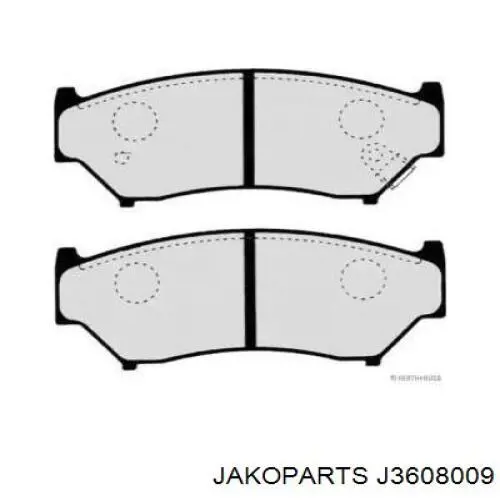 Передние тормозные колодки J3608009 Jakoparts