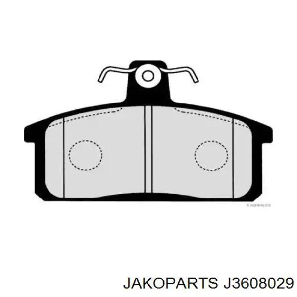 Колодки тормозные задние дисковые JAKOPARTS J3608029