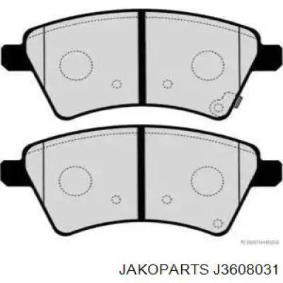 Колодки тормозные передние дисковые JAKOPARTS J3608031