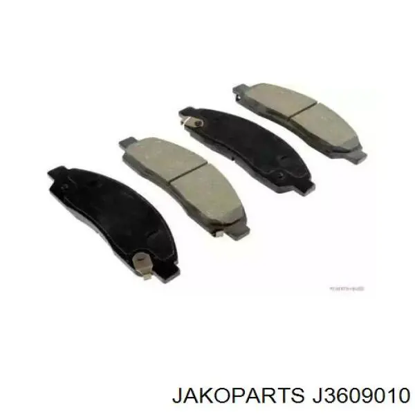 Pastillas de freno delanteras J3609010 Jakoparts